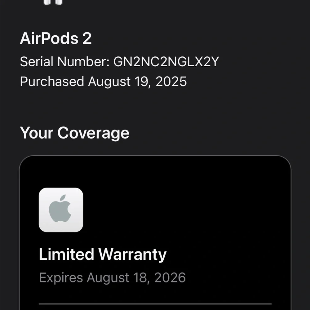Apple Wireless Earbuds in White